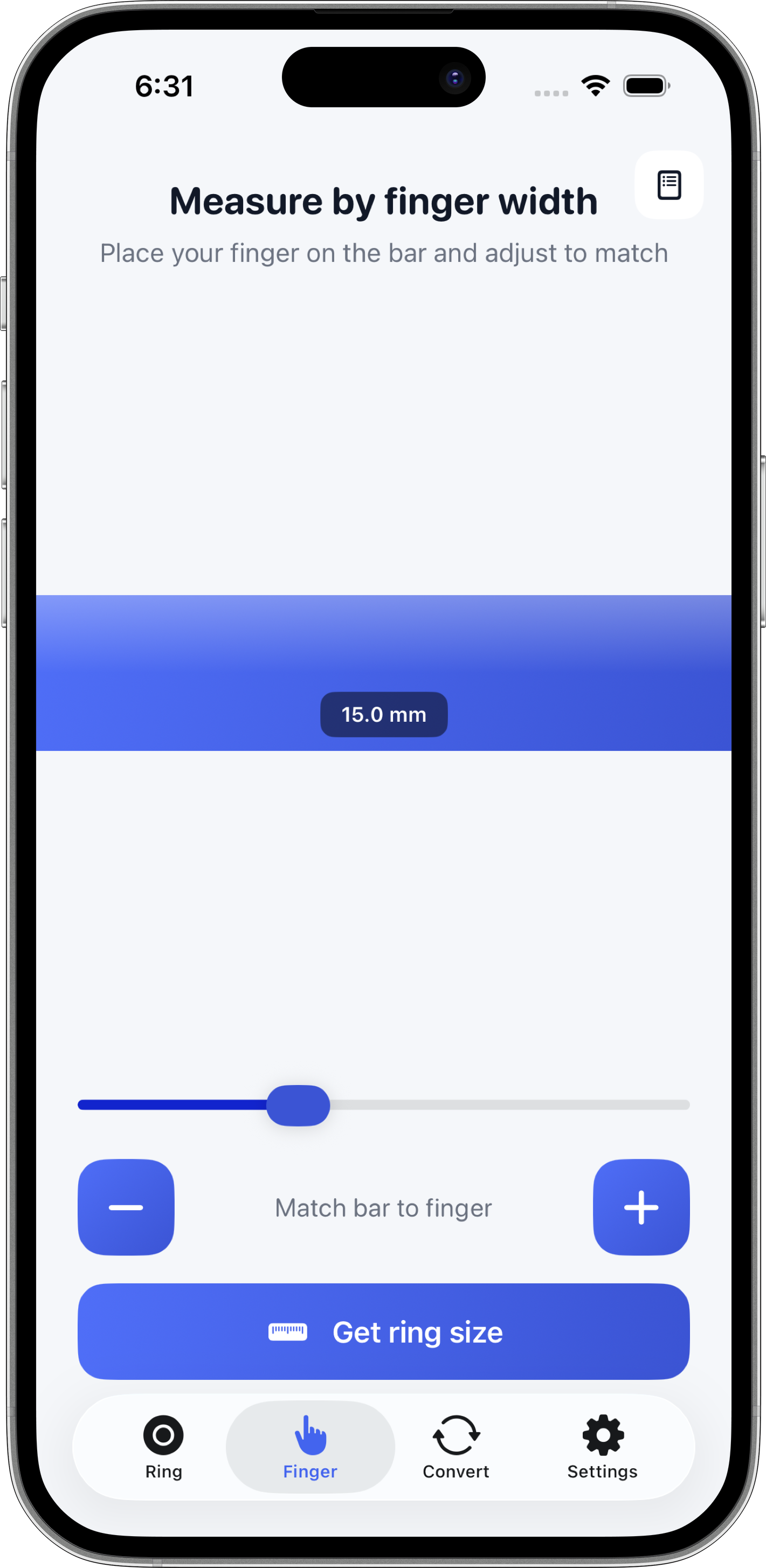 Comment fonctionne Ring Sizer
